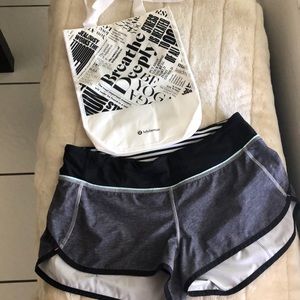 Lululemon run shorts. Size 6